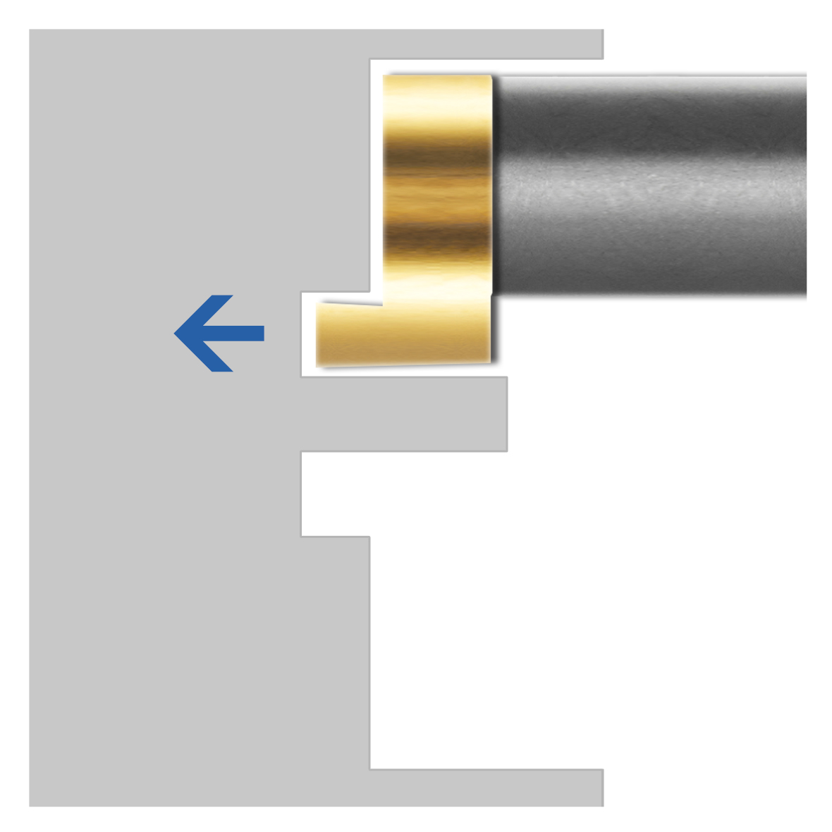 Axialstechen ab Durchmesser 12,0 mm