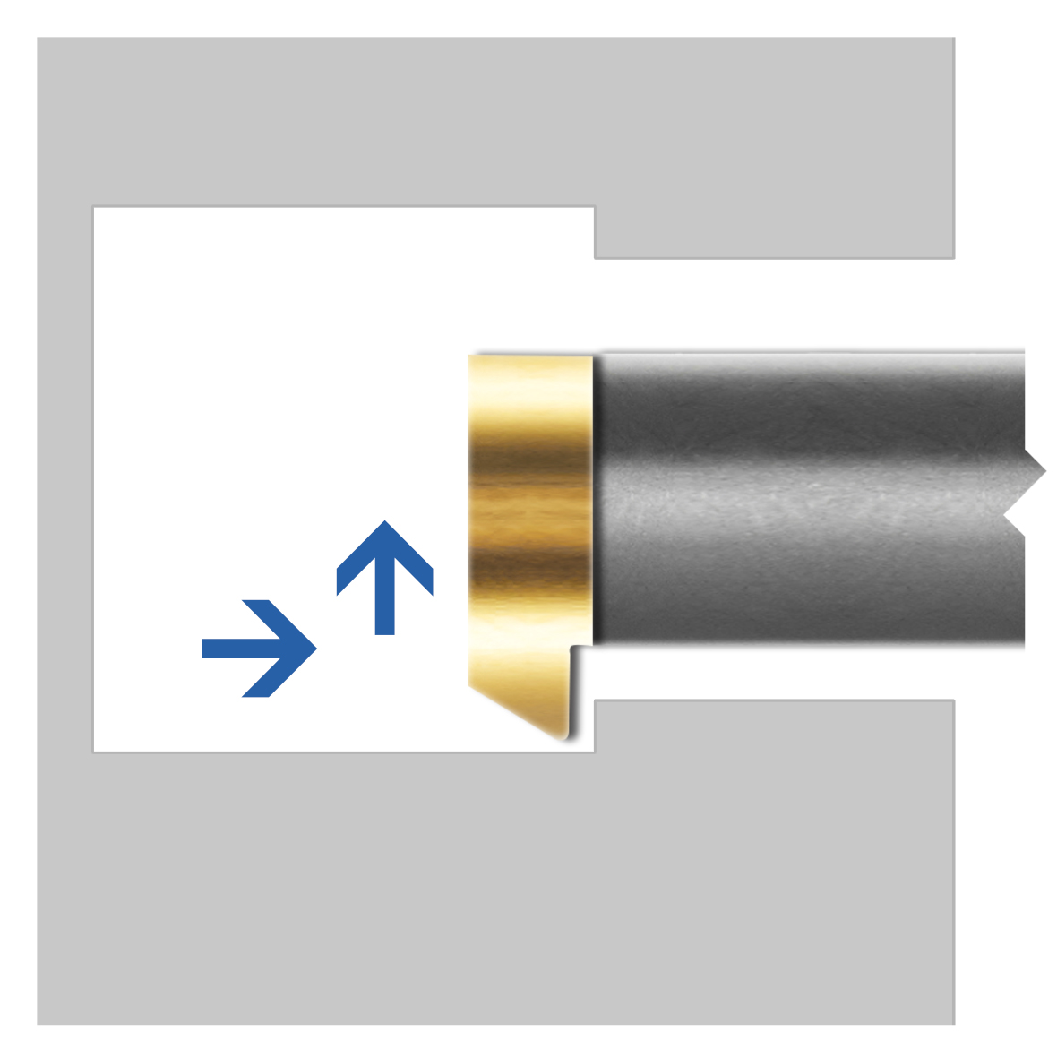 Drehwerkzeuge zum Rückwärtsdrehen